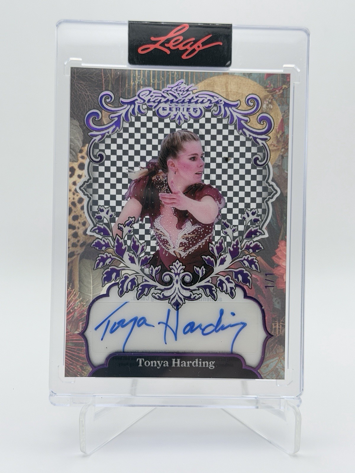Leaf 2026 Signature Series Tonya Harding Hard Signed Auto Purple 1/1 BAP-TH1
