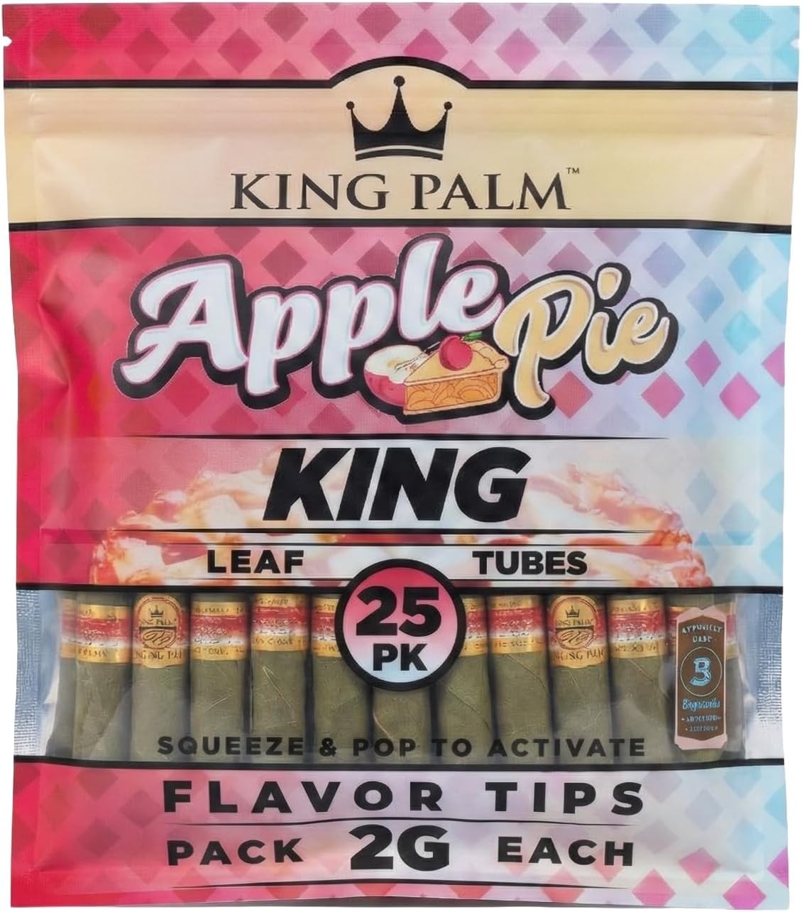 King Palm | King Size | Apple Pie | Organic Palm Leaf Prerolled Cone - 25 Pack King Palm | King Size | Apple Pie | Organic Palm Leaf Prerolled Cone - 25 Pack