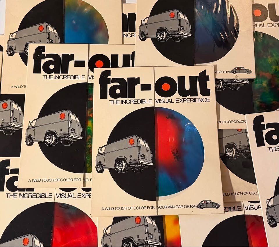 Vintage 1970s Far-Out The Incredible Visual Experience Van Decal NOS Lot of 15 Vintage 1970s Far-Out The Incredible Visual Experience Van Decal NOS Lot of 15