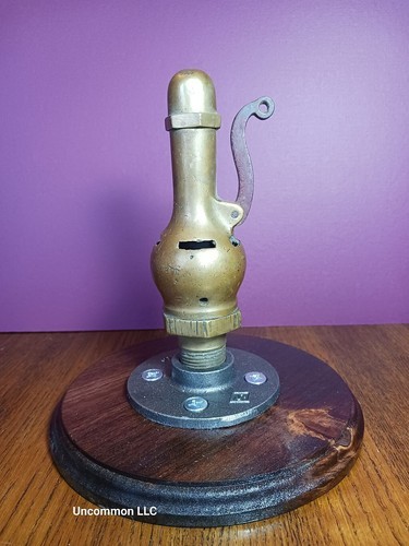 Crane & Company Early Brass \'Pot Belly\' Steam Relief Valve Patent 1891
