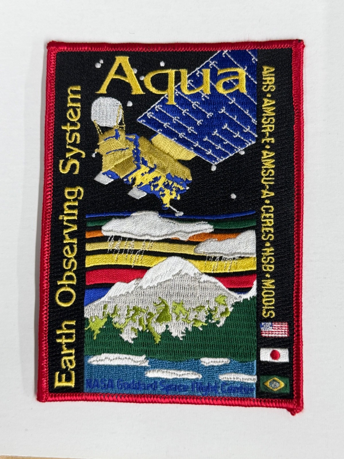 Vtg 2002 NASA EOS Aqua Earth Observing System Satellite Launch Patch 6