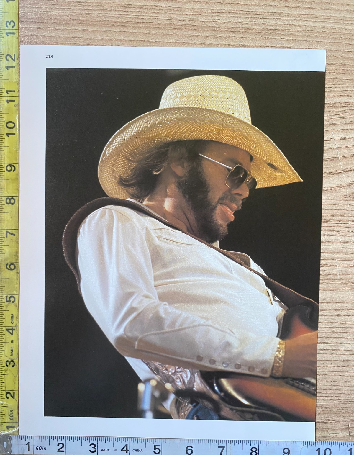 Hank Williams Jr. On Stage Concert Performance Singing 2 Scenes Book Photograph Hank Williams Jr. On Stage Concert Performance Singing 2 Scenes Book Photograph