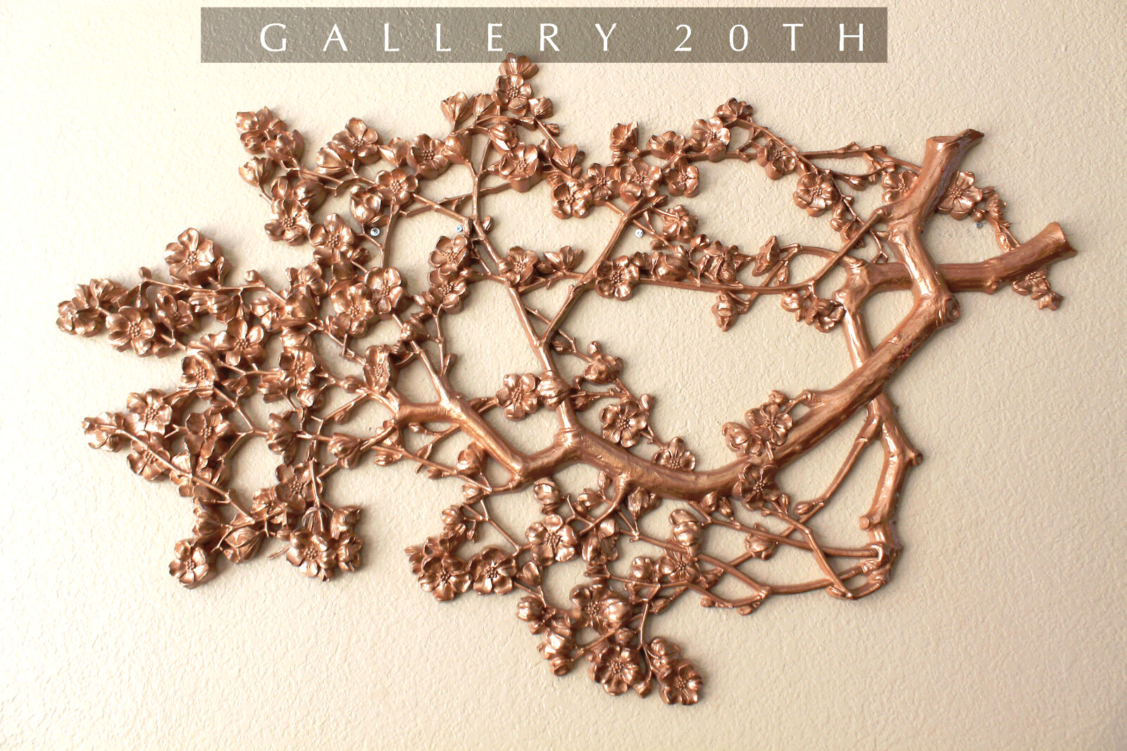 HUGE HOLLYWOOD REGENCY VTG ROSE WALL ART BLOSSOMS 50S MCM FLOWERS MID CENTURY