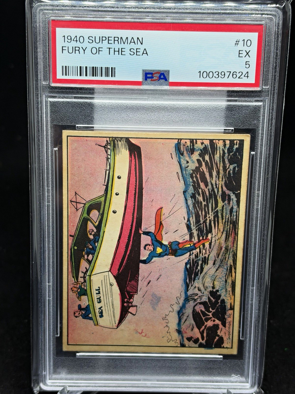 Gum inc Superman 1940 Superman #10 Fury of the Sea PSA 5 EX 