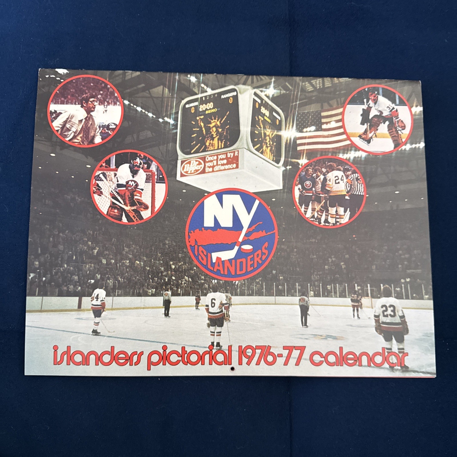 Vintage 1976-77 New York Islanders Hockey Calendar