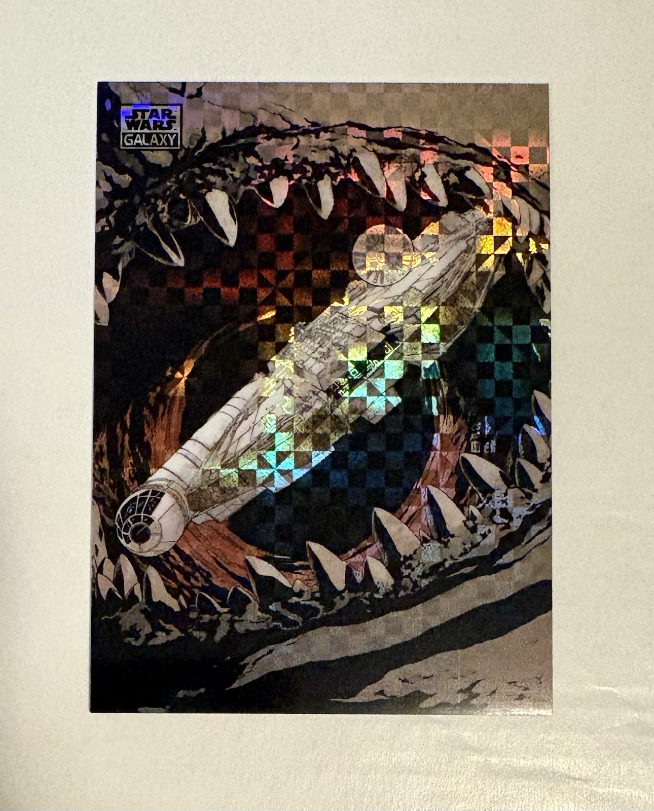 2026 Topps Chrome Star Wars Galaxy #40 The Falcon Escapes X-Fractor /10 2026 Topps Chrome Star Wars Galaxy #40 The Falcon Escapes X-Fractor /10