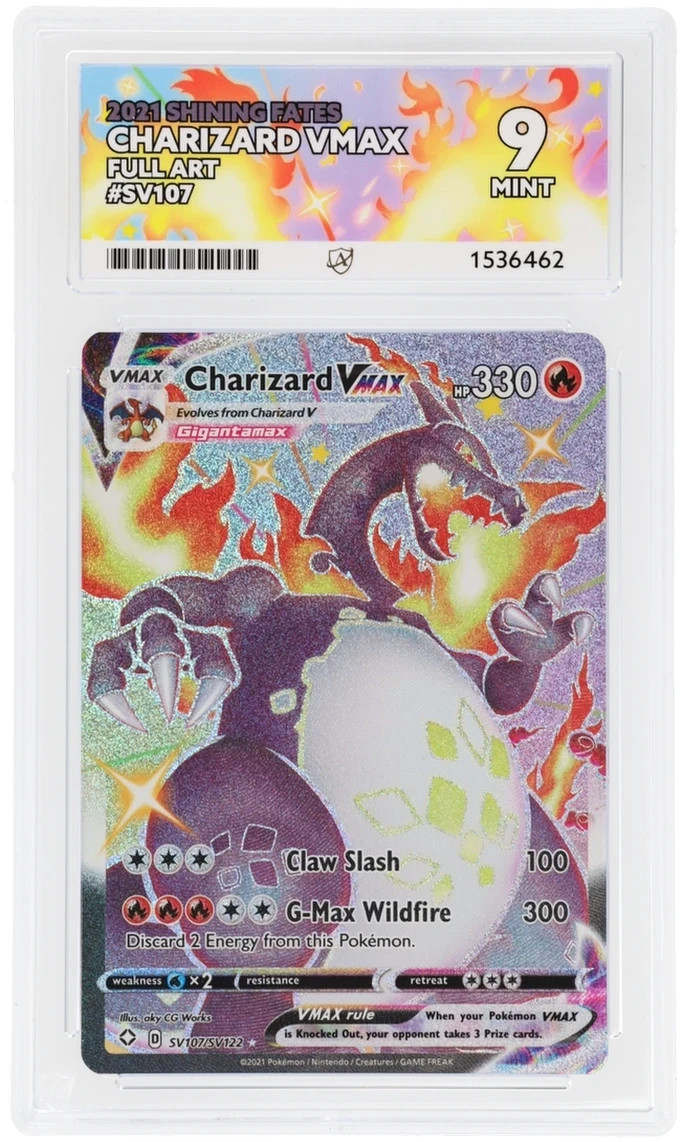 ACE 9 Charizard VMAX #SV107 - Pokemon TCG: Shining Fates - Full Art Shiny 2021 ACE 9 Charizard VMAX #SV107 - Pokemon TCG: Shining Fates - Full Art Shiny 2021