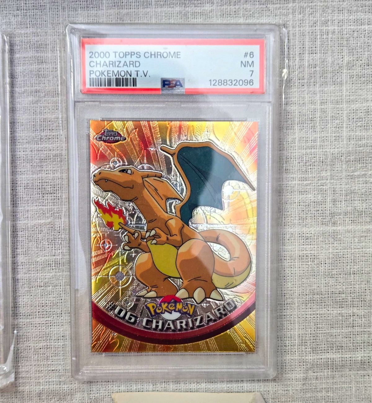 Topps 2000 Topps Chrome Charizard #06 Chrome Hologram PSA 7 128832096