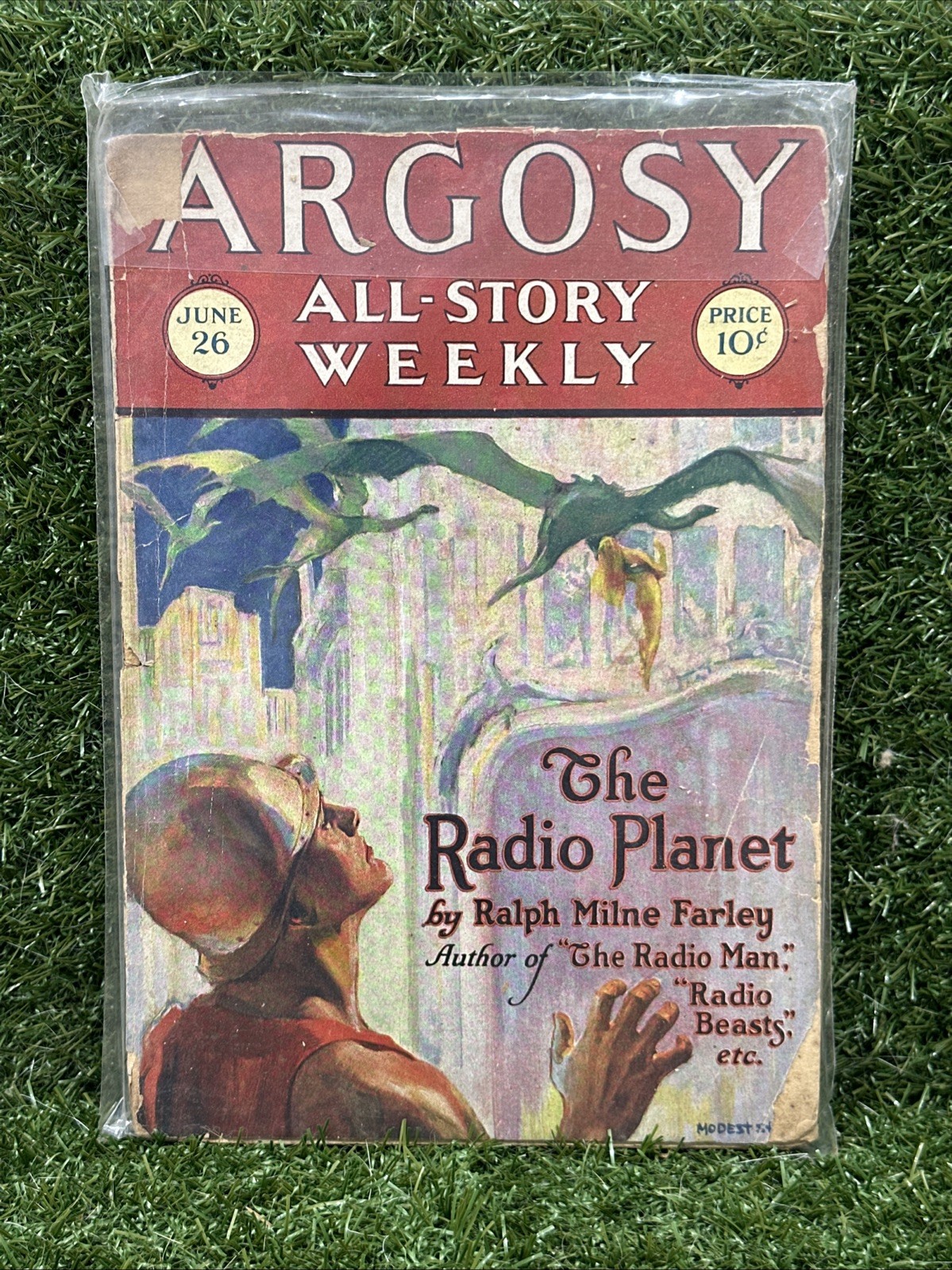 Argosy All-Story Weekly The Radio Planet Pulp Magazine  June 26 1926