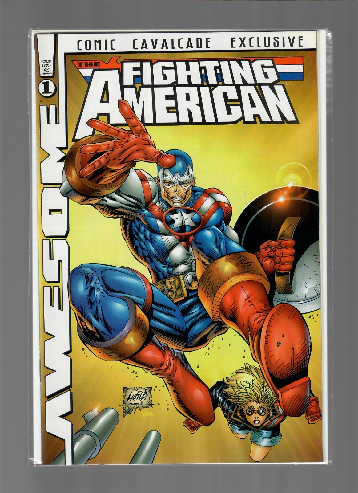 Fighting American #1 Liberty Edition Comic Cavalcade Exclusive Awesome Comics