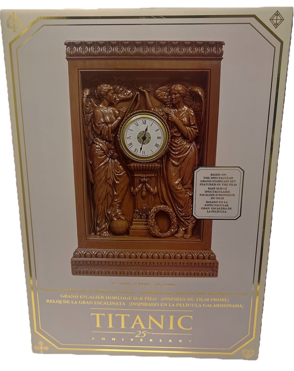 TITANIC Grand Staircase Clock 25th Anniversary REPLICA Ship Decor Disney NEW