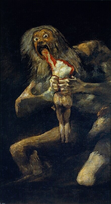 Saturn Devouring His Son : Francisco De Goya : Archival Quality Art Print 17x22 Saturn Devouring His Son : Francisco De Goya : Archival Quality Art Print 17x22