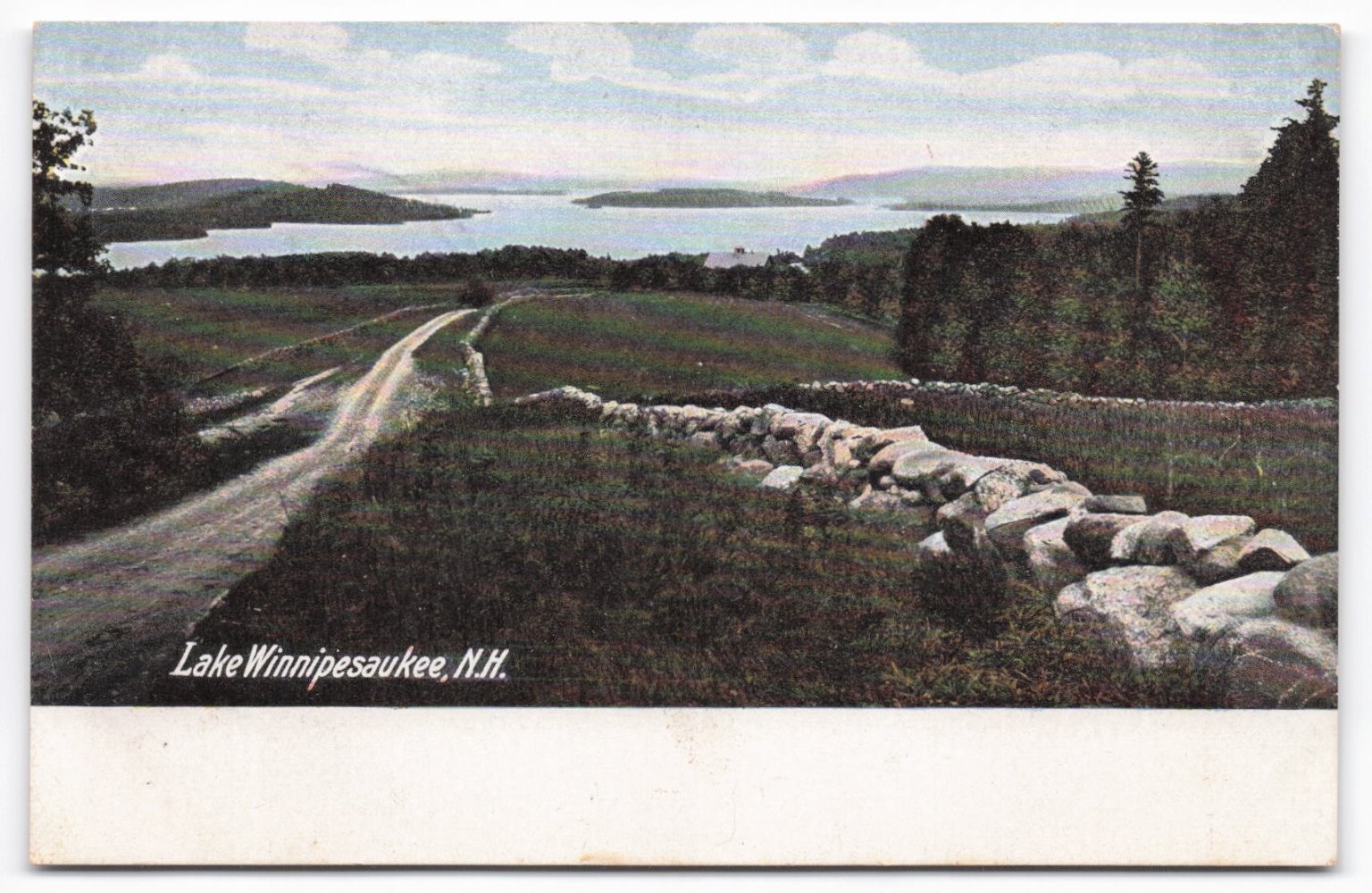 Antique Lake Winnipesaukee NH Scenic View Postcard Early 1900s Unposted Antique Lake Winnipesaukee NH Scenic View Postcard Early 1900s Unposted