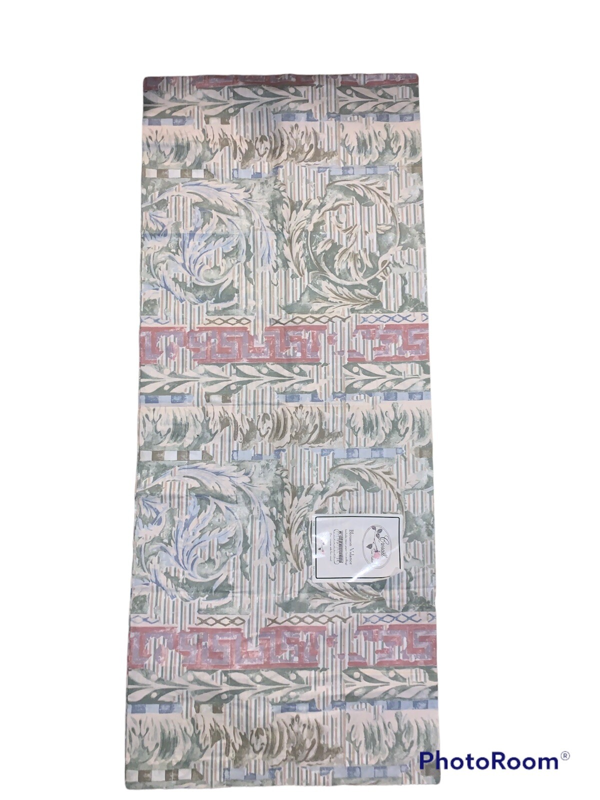 Vintage Croscill Curtain Valance Country Manor Floral Shabby Chic 88”x 18” New