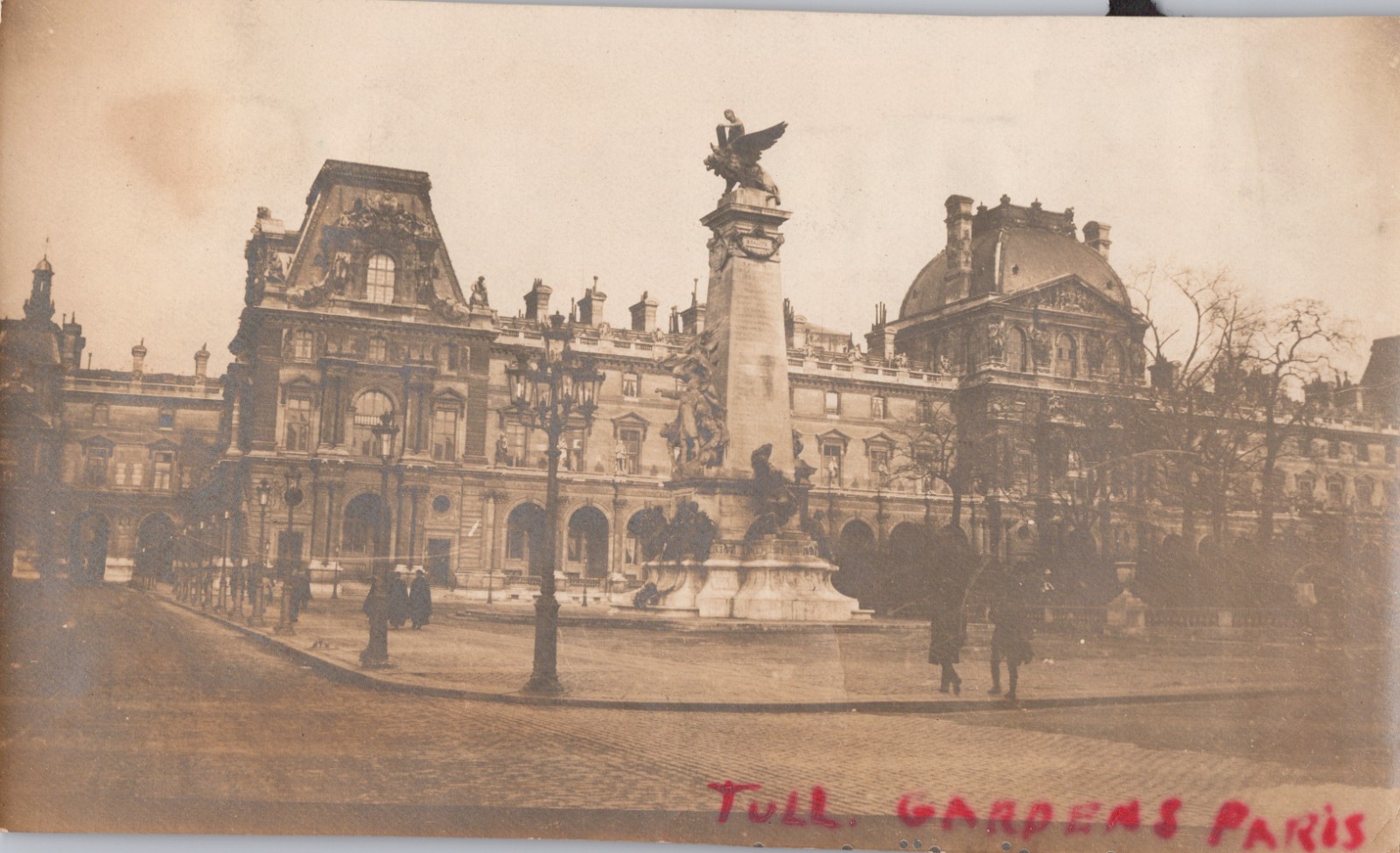 Tuileries Gardens Paris France Monument Dome Antique Sepia Worn VINTAGE PHOTO Tuileries Gardens Paris France Monument Dome Antique Sepia Worn VINTAGE PHOTO