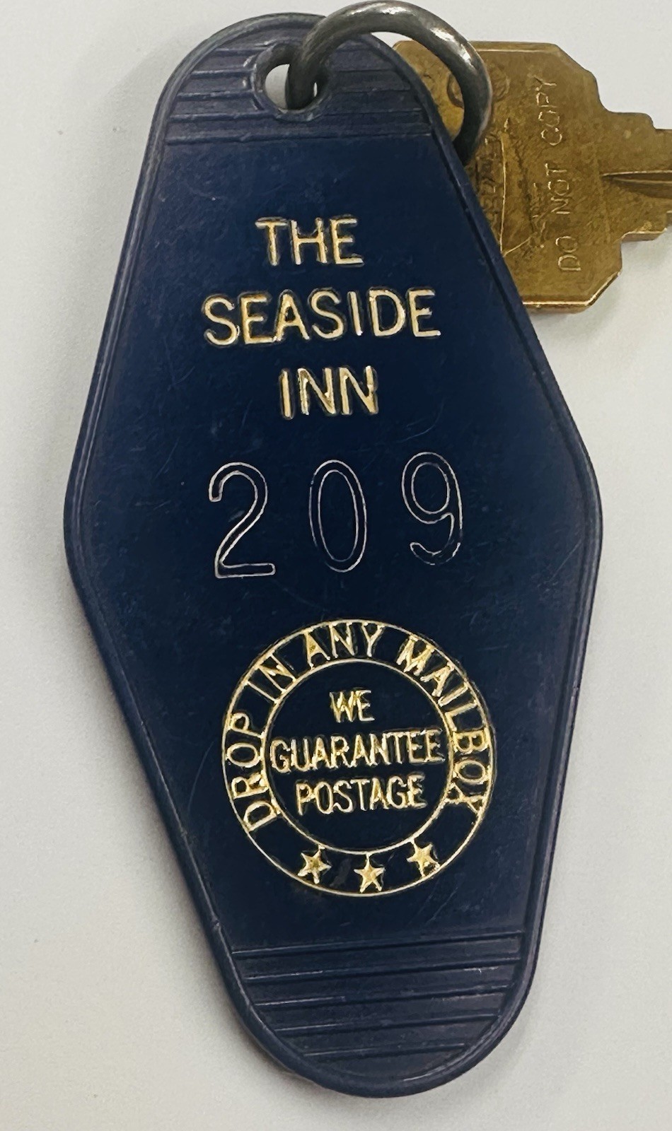 The Seaside Inn Blue Hotel Room Key #209 Fob The Seaside Inn Blue Hotel Room Key #209 Fob