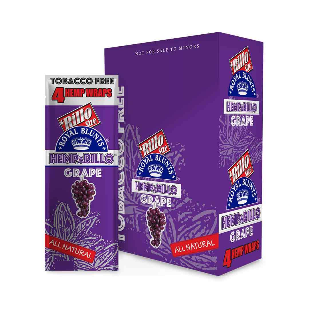 Hemparillo Grape Rillo Size - Full Box of 15 Pouches (4 Per Pouch) Hemparillo Grape Rillo Size - Full Box of 15 Pouches (4 Per Pouch)