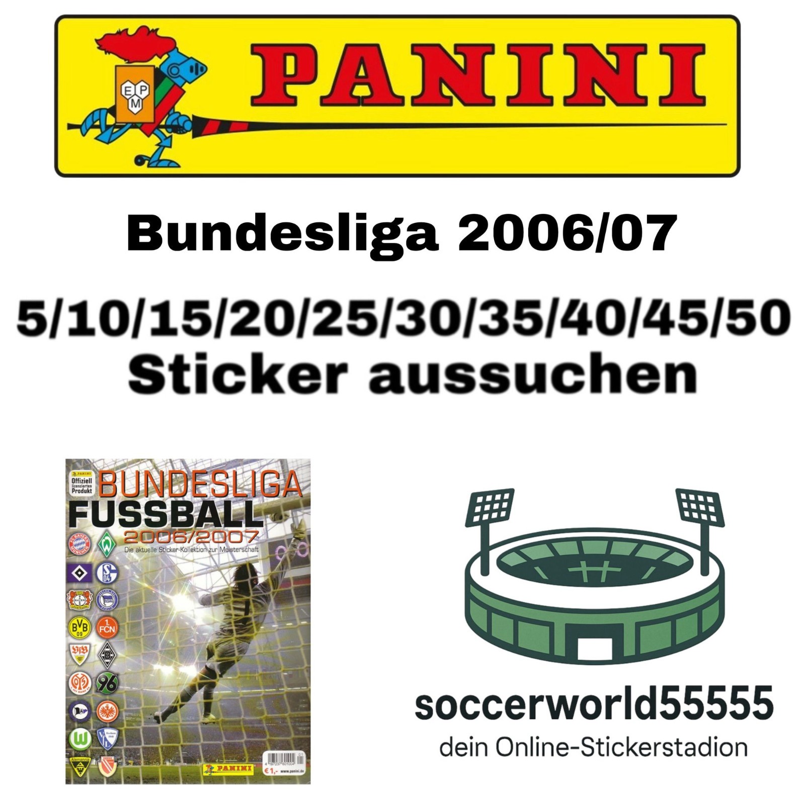 Panini Bundesliga 2006/07 - Pick 5-50 Stickers
