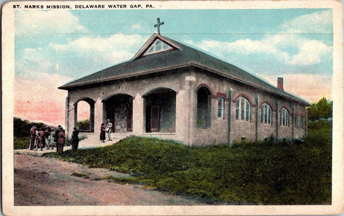Vintage Postcard 1915-1930 St. Mark\'s Misson, Delaware Water Gap, Pennsylvania Vintage Postcard 1915-1930 St. Mark\'s Misson, Delaware Water Gap, Pennsylvania
