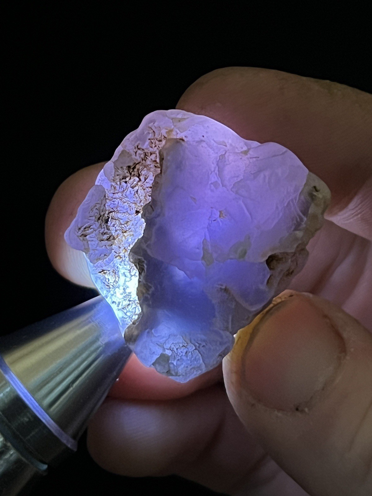 Polished Holley Blue Agate: 28.44g, Old Stock 1970’s Material, Lapidary Stones Polished Holley Blue Agate: 28.44g, Old Stock 1970’s Material, Lapidary Stones