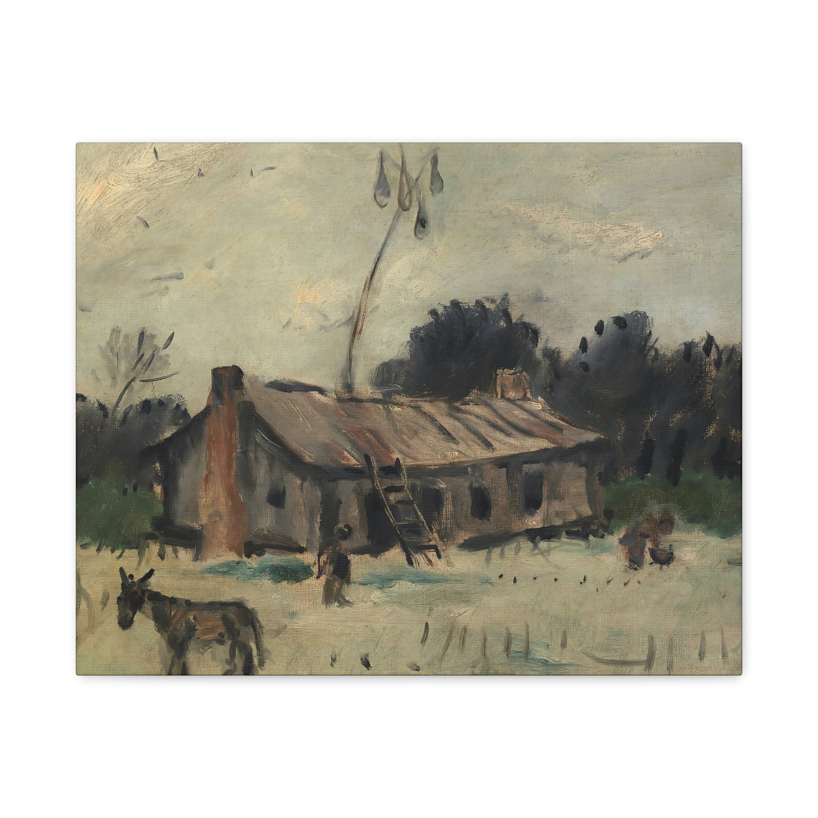 Anne Goldthwaite - Cabin in Alabama - ca. 1915-1925 - Canvas Wall Art