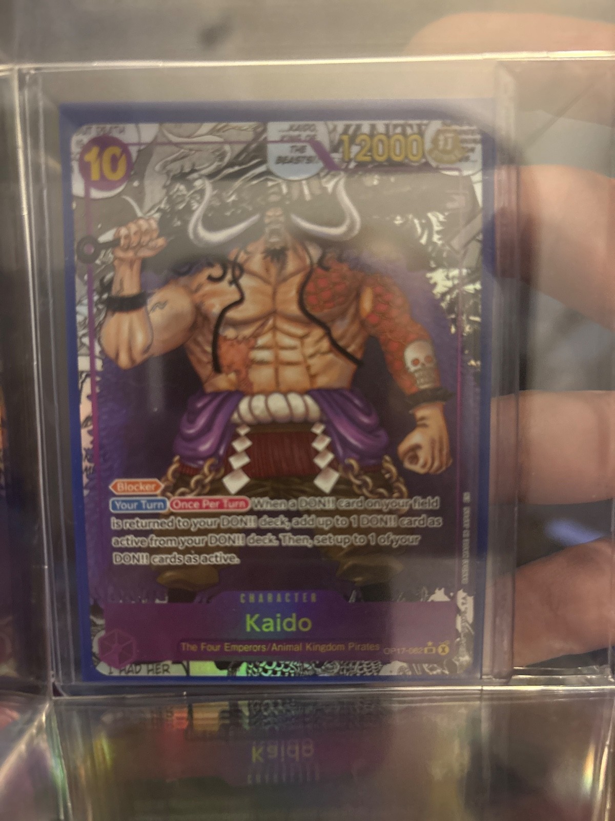 IN HAND One Piece TCG Kaido Manga OP17-062 SR Worlds Strongest Warriors ENGLISH IN HAND One Piece TCG Kaido Manga OP17-062 SR Worlds Strongest Warriors ENGLISH