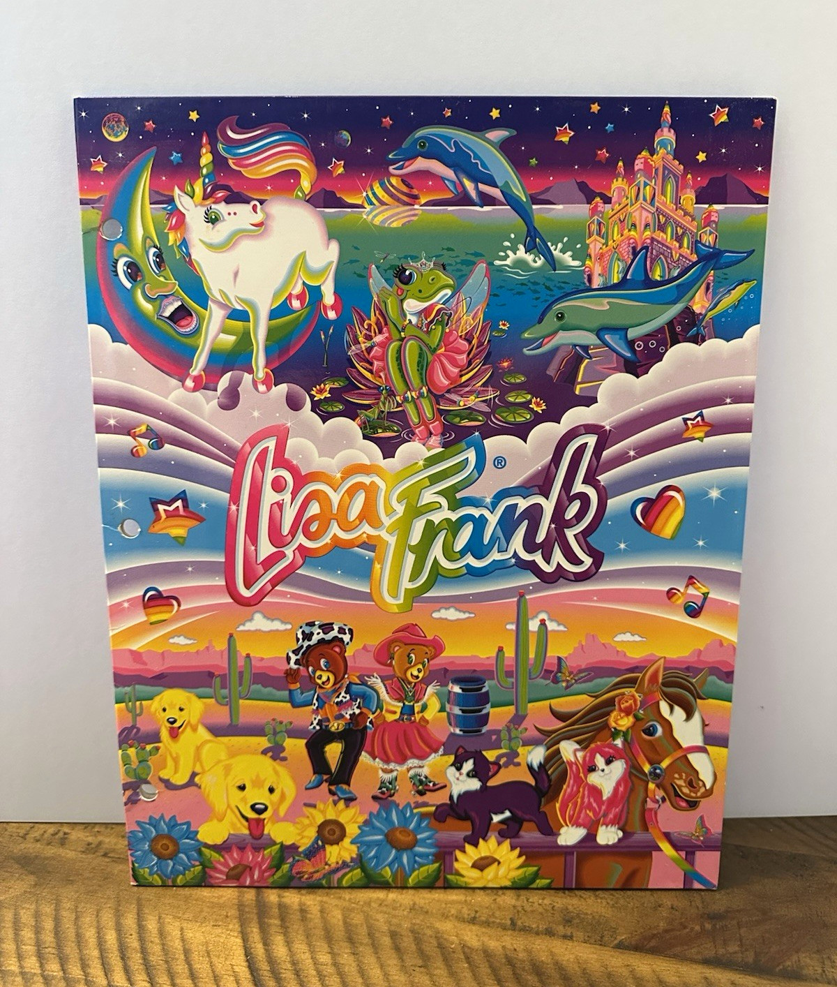 Vintage Lisa Frank Folder - The Fantastic World of Lisa Frank