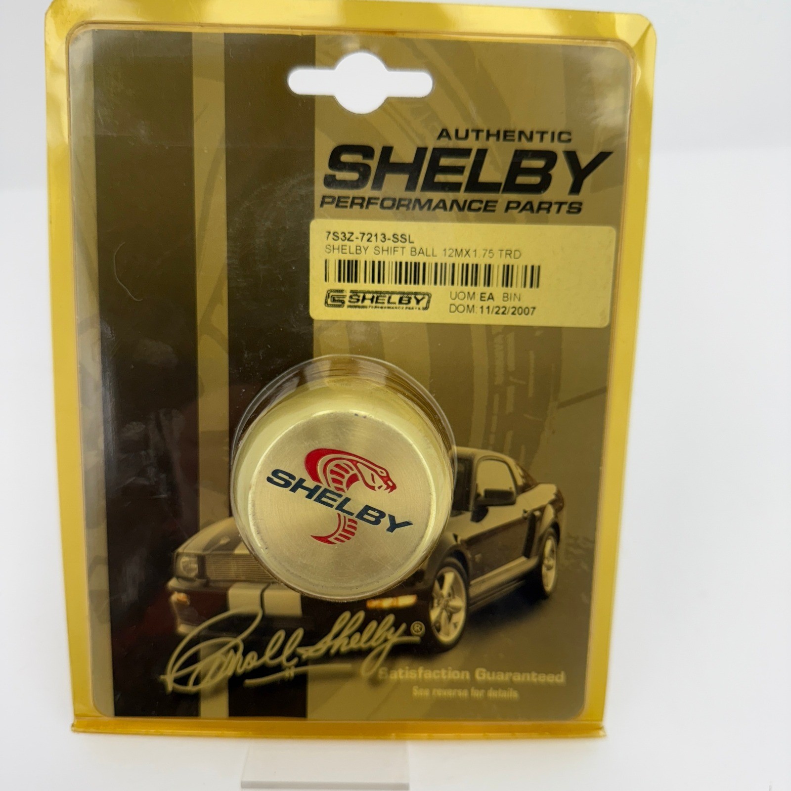 Rare Authentic Shelby Snake Shift Ball Perfor Parts 7S3Z-7213-SSL 12MX1.75 TRD
