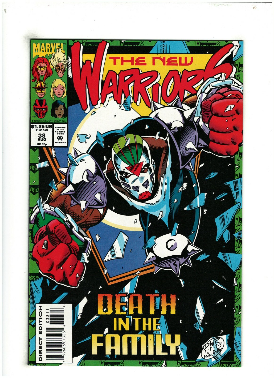 New Warriors #38 NM- 9.2 Marvel Comics 1993