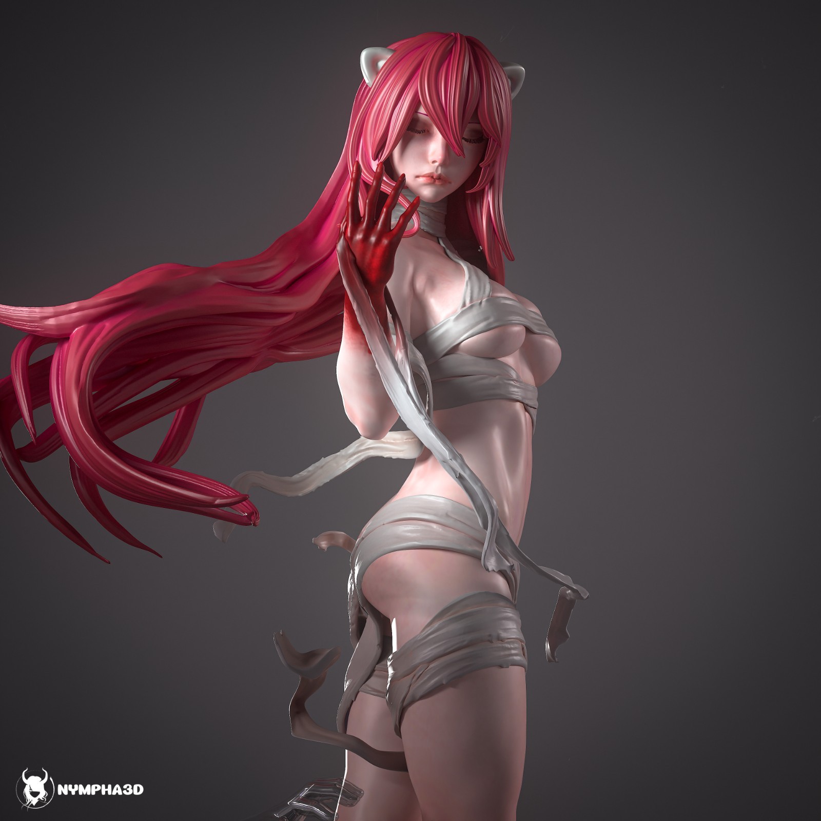 1:6 Lucy Elfen Lied Fan Art UNPAINTED High Quality Garage Kit