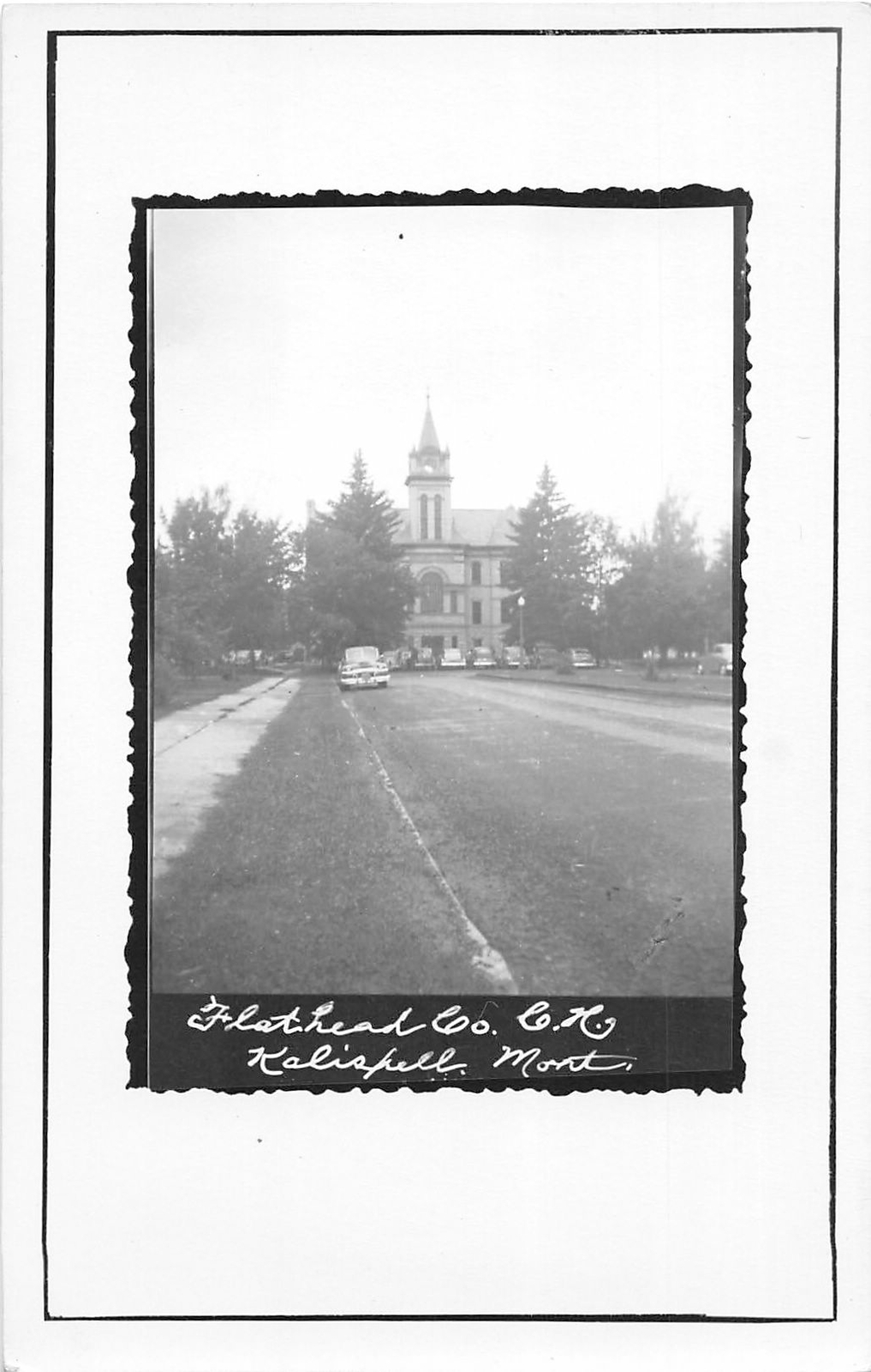 J4/ Kalispell Montana RPPC Postcard c1950s Flathead County Court House 202 J4/ Kalispell Montana RPPC Postcard c1950s Flathead County Court House 202