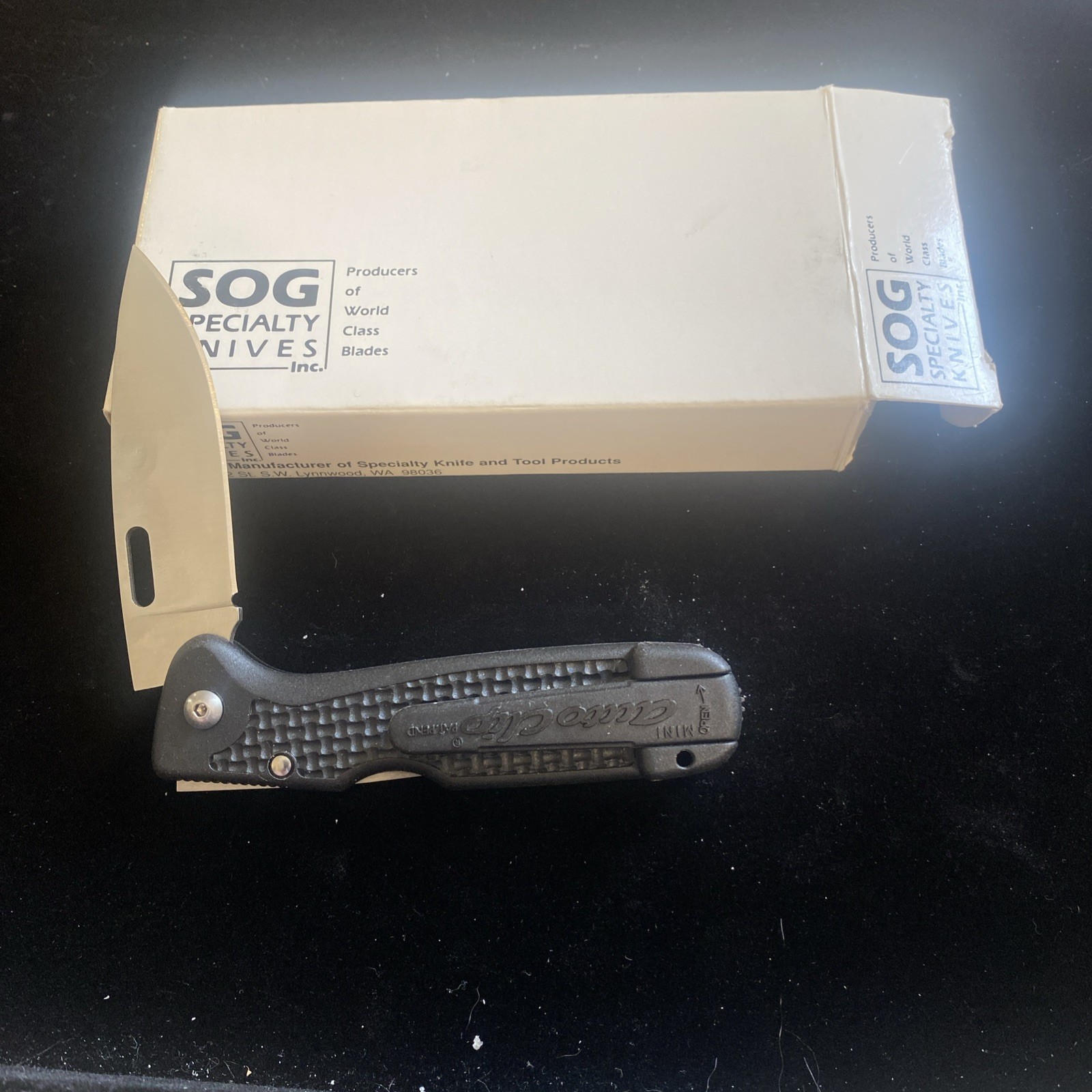 Early SOG Specialty Knives Delrin OUTDOOR Tactical Lock Back Knife NIB Early SOG Specialty Knives Delrin OUTDOOR Tactical Lock Back Knife NIB