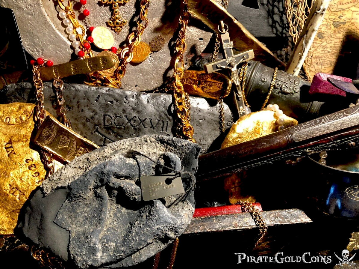 1622 ATOCHA FLEET SILVER BOWL 2 FISHER COA SHIPWRECK TREAUSRE PIRATE GOLD COIN  