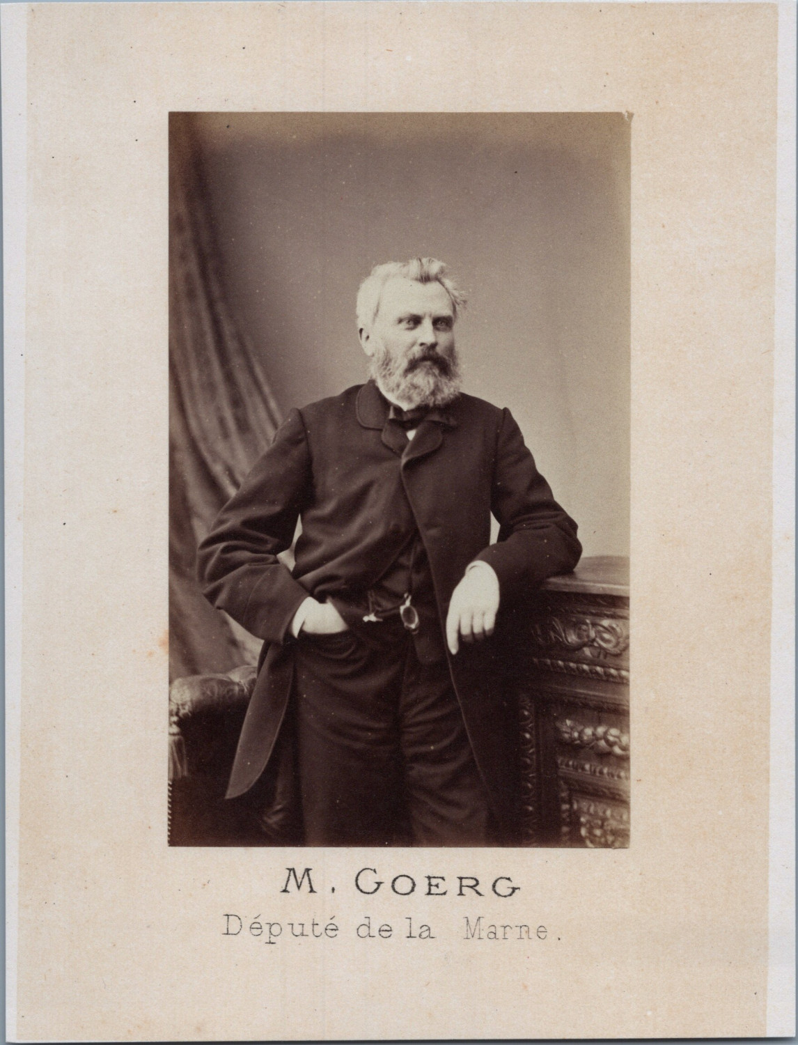 France, Legislative Body, Mr. Goerg, Deputy of the Marne, Vintage Print, ca.1868 France, Legislative Body, Mr. Goerg, Deputy of the Marne, Vintage Print, ca.1868