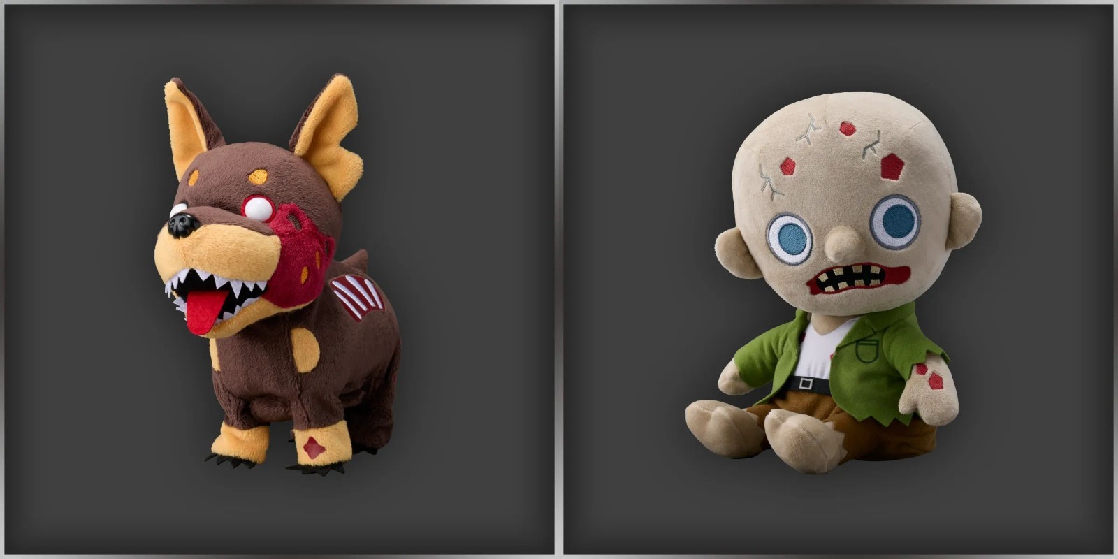 Preorder Set of 2 Resident Evil Zombie Dog Toy & Mascot Plush Jil BIOHAZARD 30th