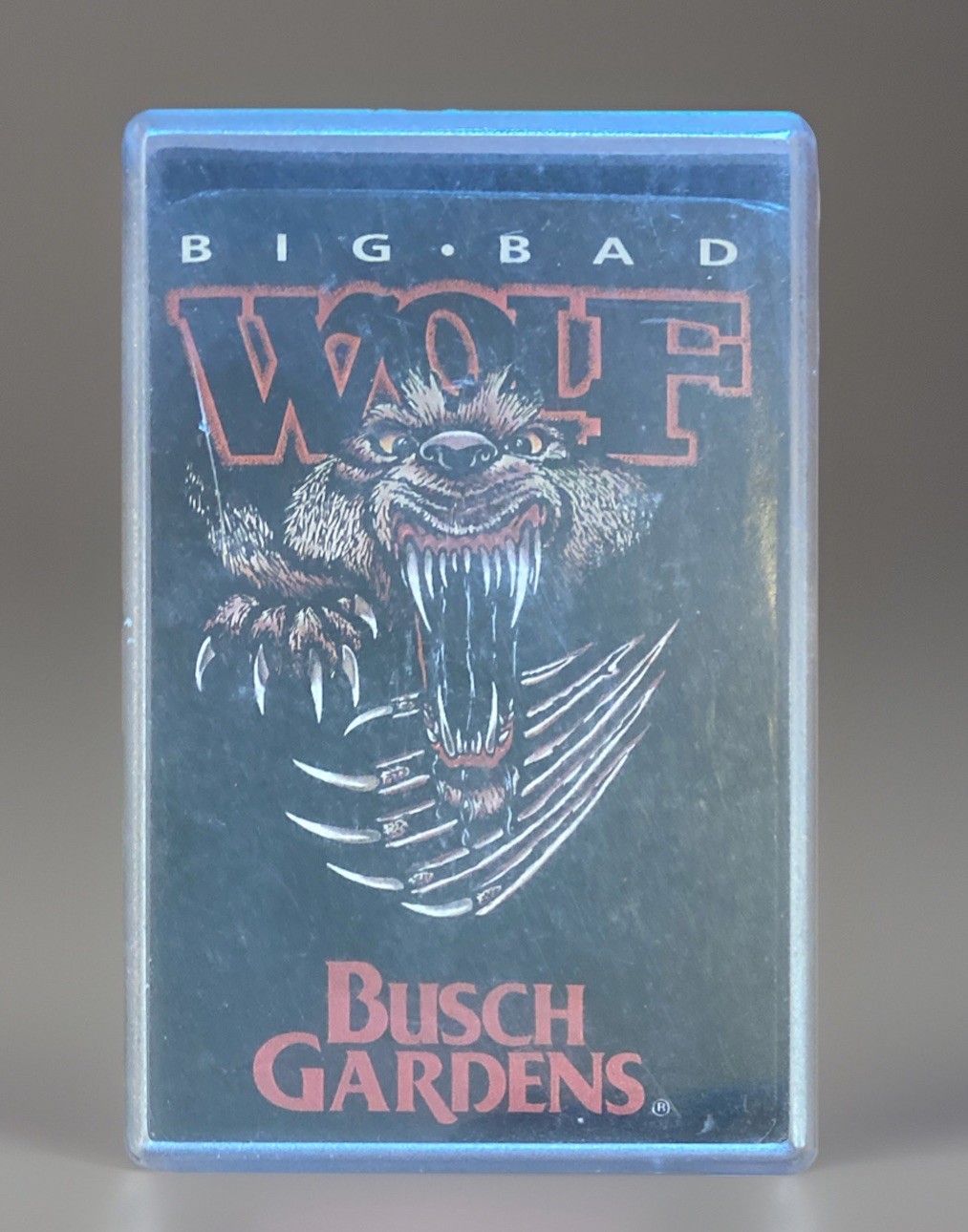Vintage 1990s Busch Gardens Big Bad Wolf Roller Coaster Playing Cards Deck