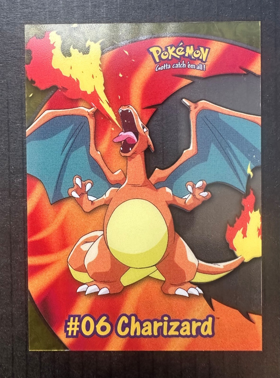 Charizard #06 PC3 Topps Pokémon TV Animation Clear Card 2000 NM