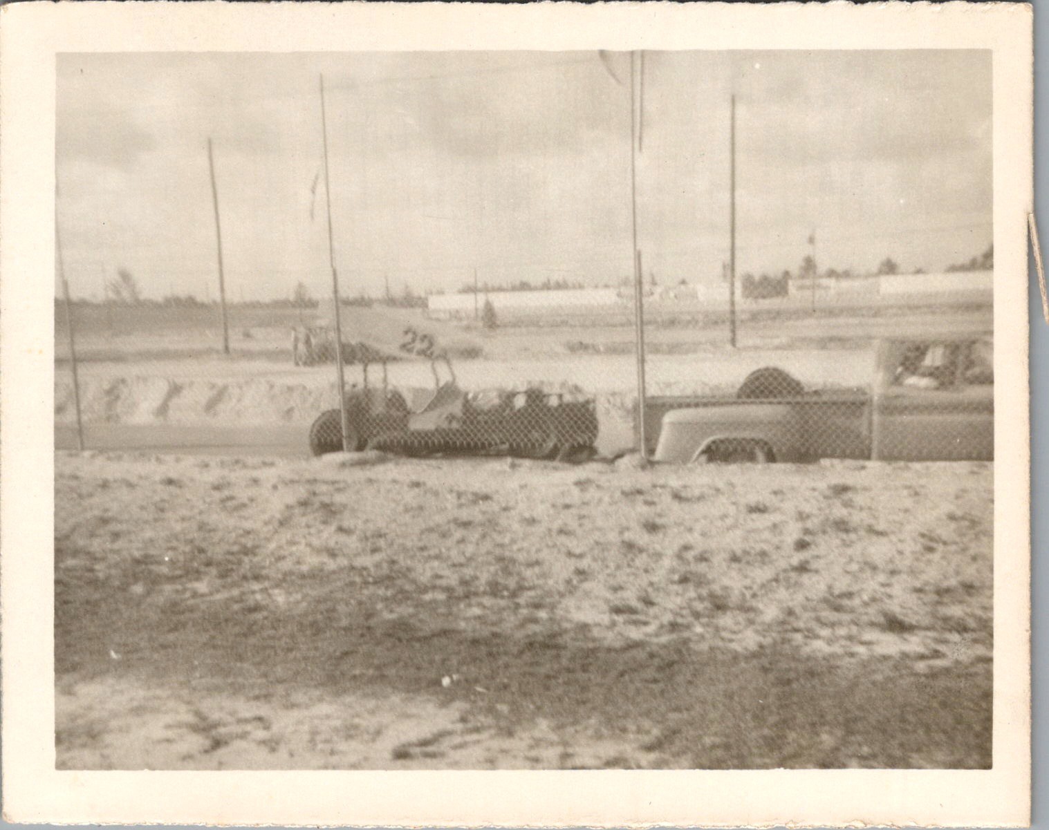 1963 West Palm Beach Race Track #22 Open-Wheel Car Photograph Florida