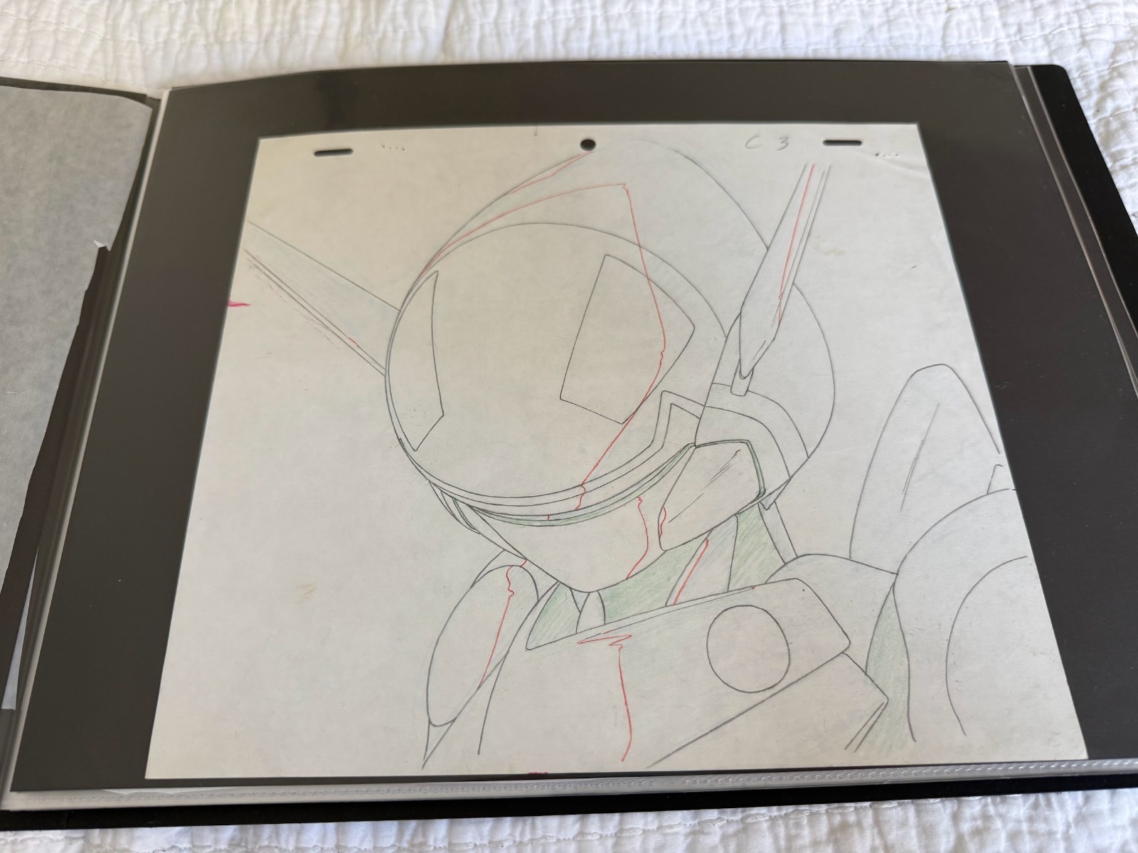 Bubblegum Crisis Original Production Drawing Sylia Helmet Knight Sabers Genga 87