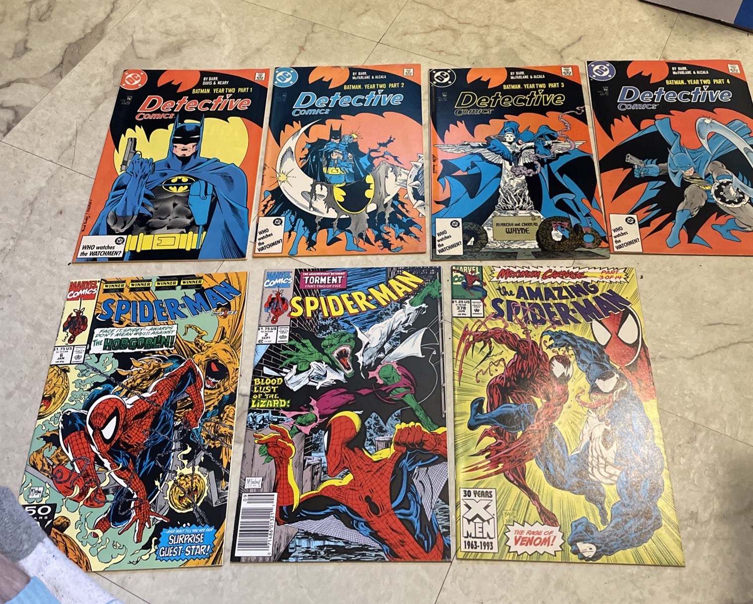 Todd Mcfarlane Batman Year Two Lot, Complete Set w/1-4, Detective 575-578, Todd Mcfarlane Batman Year Two Lot, Complete Set w/1-4, Detective 575-578,