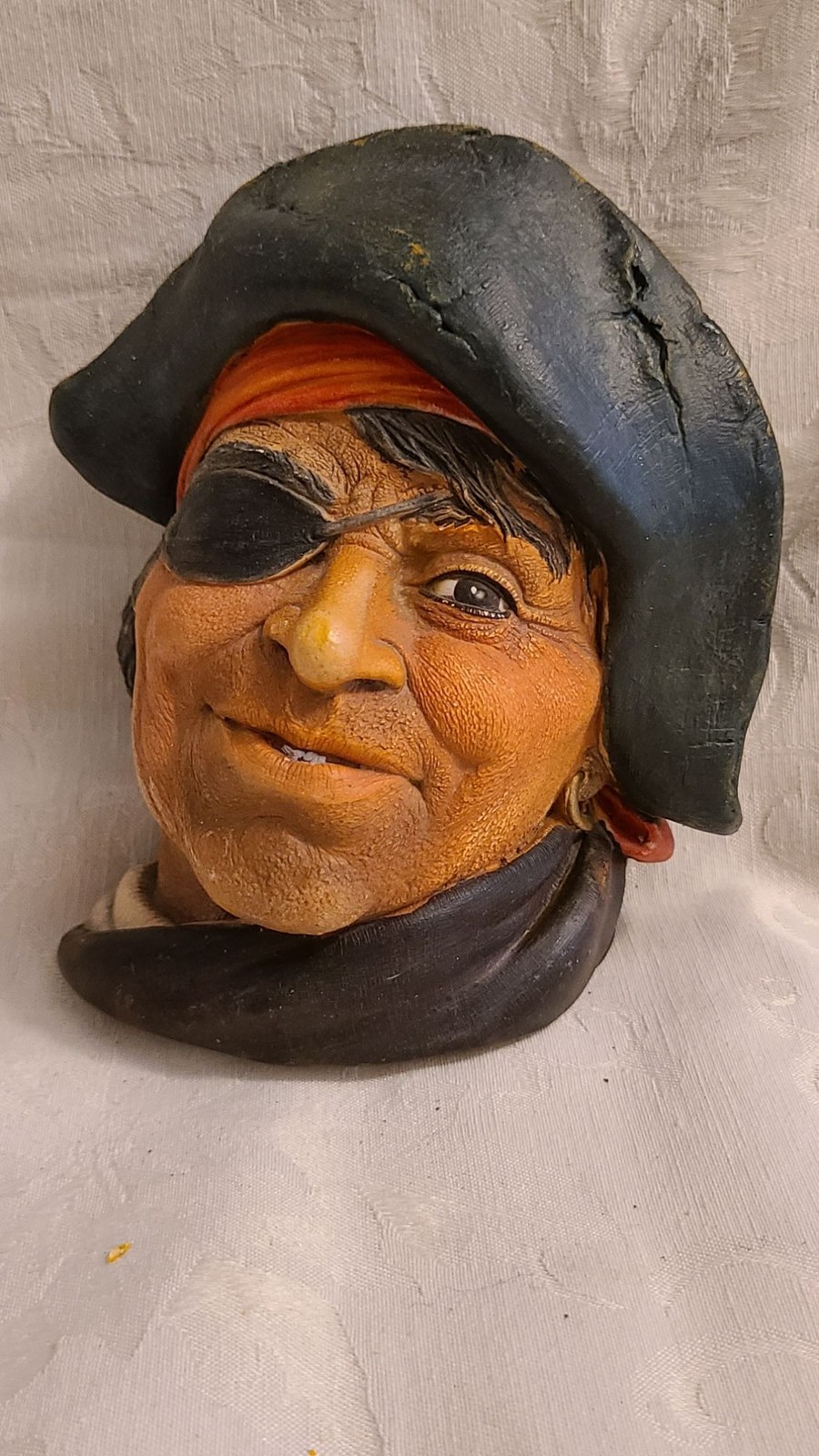 Vintage Bossons Chalkware Head The Smuggler Pirate Wall Plaque Vintage Bossons Chalkware Head The Smuggler Pirate Wall Plaque