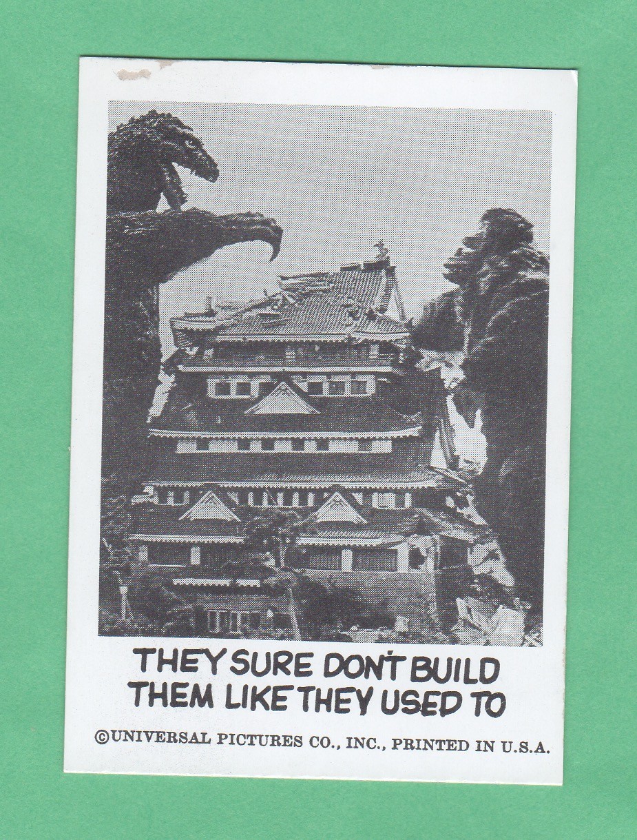 1961 Leaf  Spook stories Series 2  Godzilla King Kong #126 HTF Read