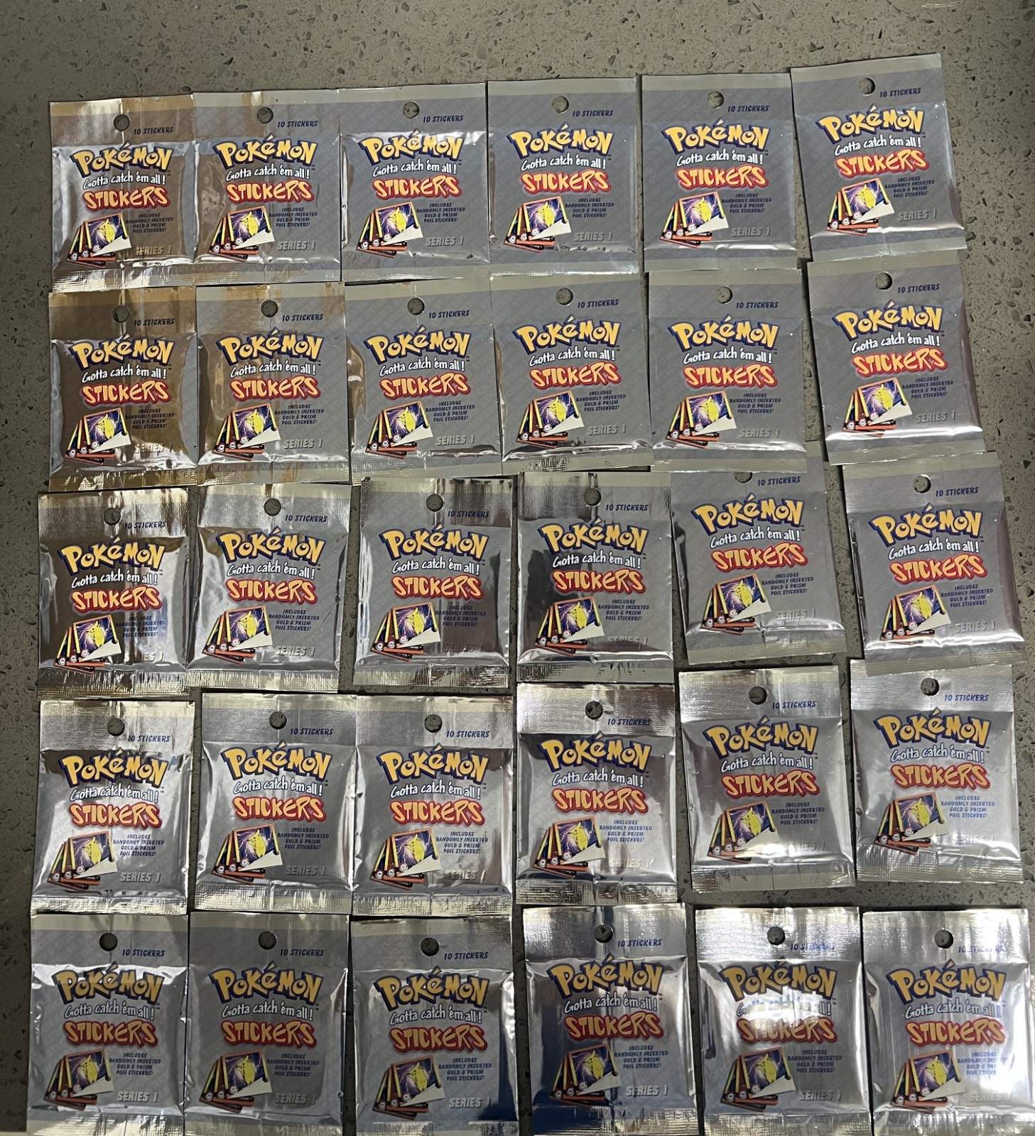 1999 POKEMON Artbox Box-30 Factory Sealed Packs-300 MINT Stickers 1999 POKEMON Artbox Box-30 Factory Sealed Packs-300 MINT Stickers