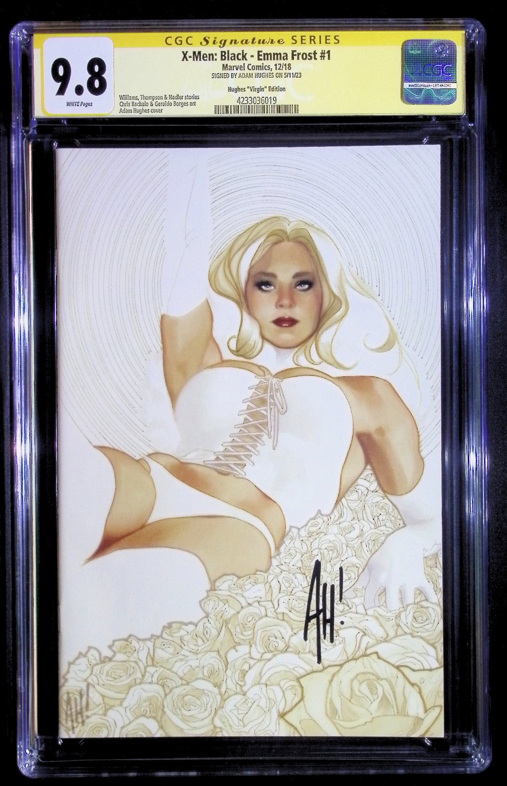 X-Men Black: Emma Frost #1 Adam Hughes Virgin Variant CGC 9.8 - Signed 🔥🔥 X-Men Black: Emma Frost #1 Adam Hughes Virgin Variant CGC 9.8 - Signed 🔥🔥
