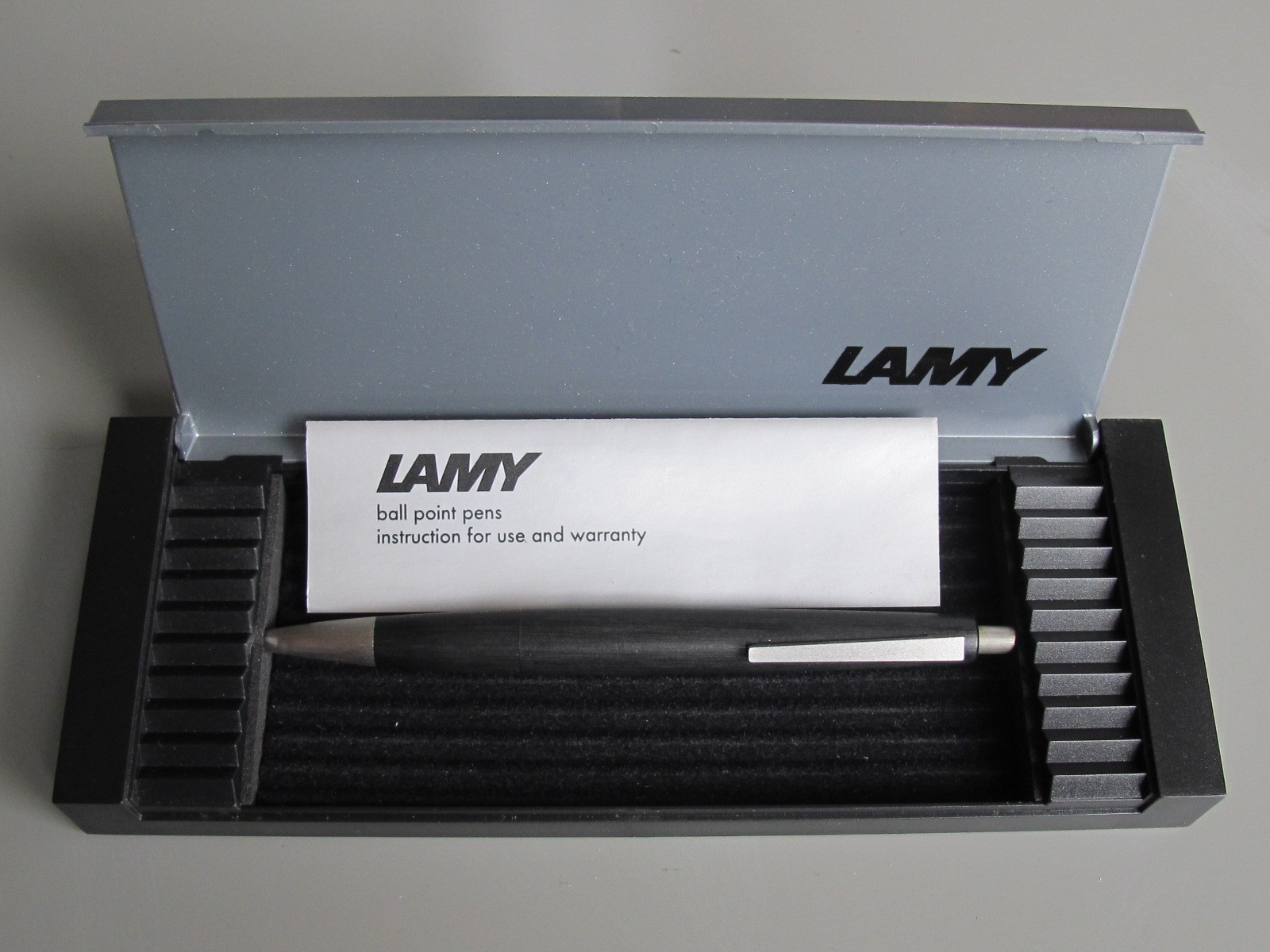 Vintage Lamy 2000 ballpoint pen, original boxes and papers Vintage Lamy 2000 ballpoint pen, original boxes and papers