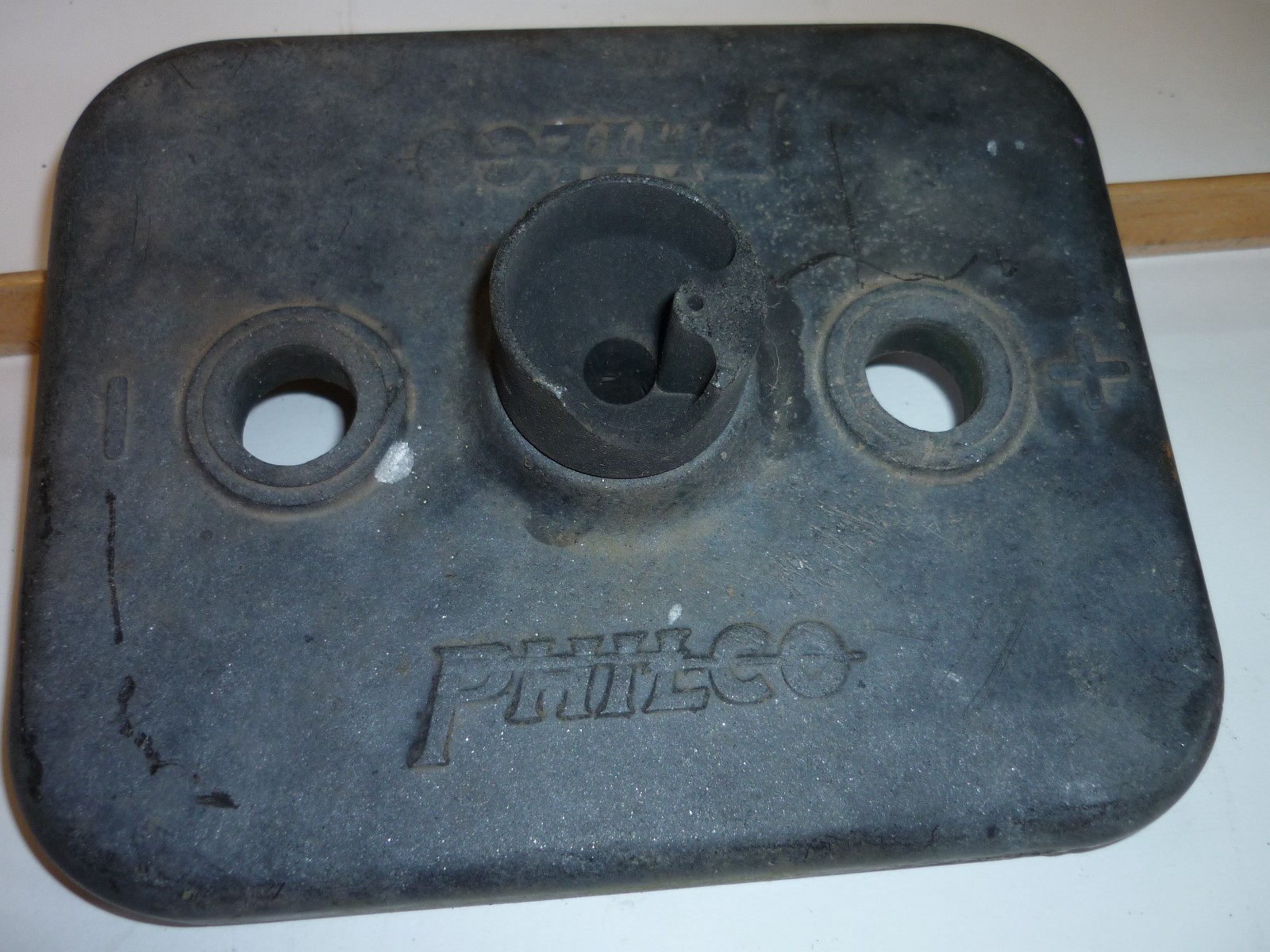 Philco Glass Battery Jar Cover antique original vtg