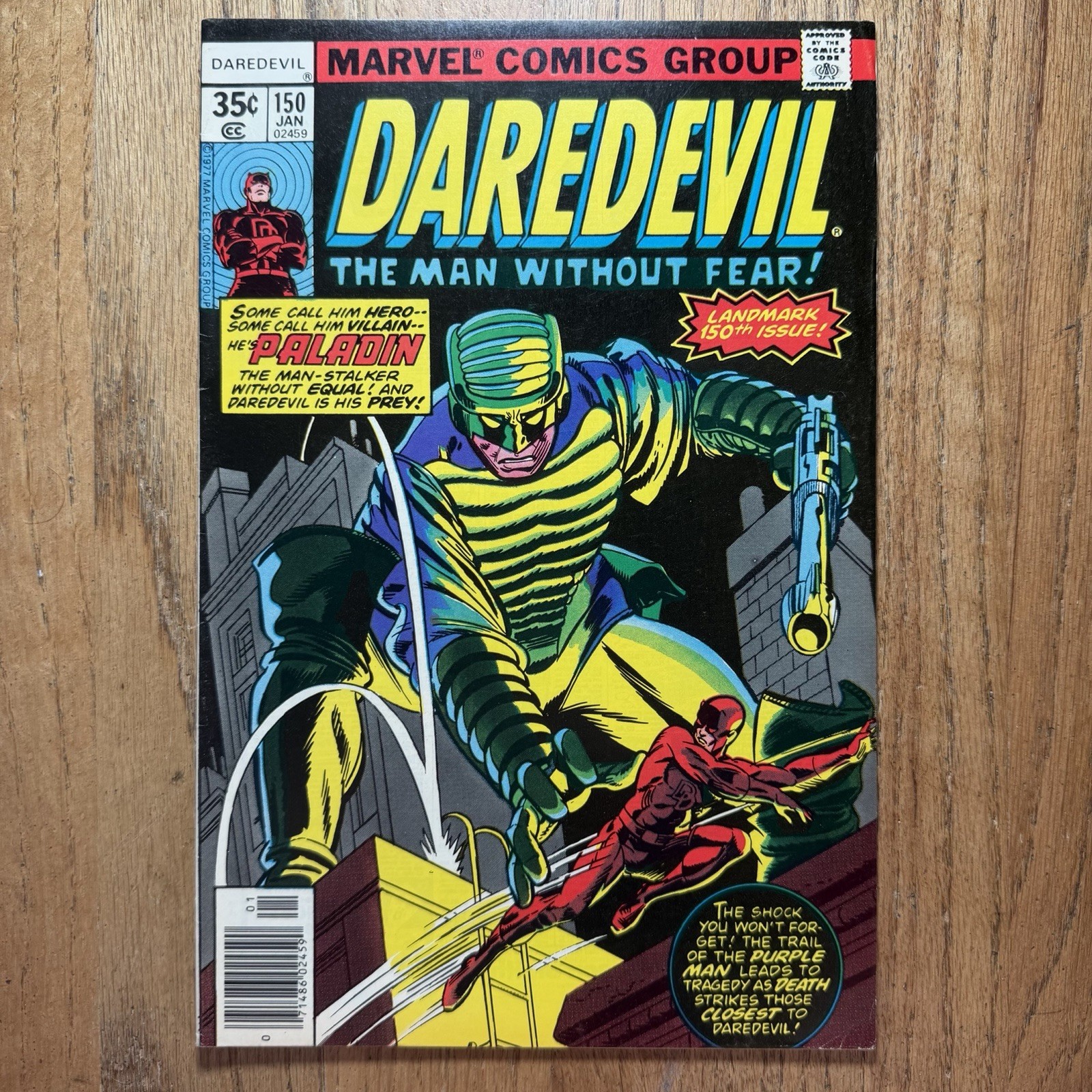 Daredevil #150 1st App Paladin 🔥🔑 Marvel Comics 1977 VF Vision Quest Daredevil #150 1st App Paladin 🔥🔑 Marvel Comics 1977 VF Vision Quest