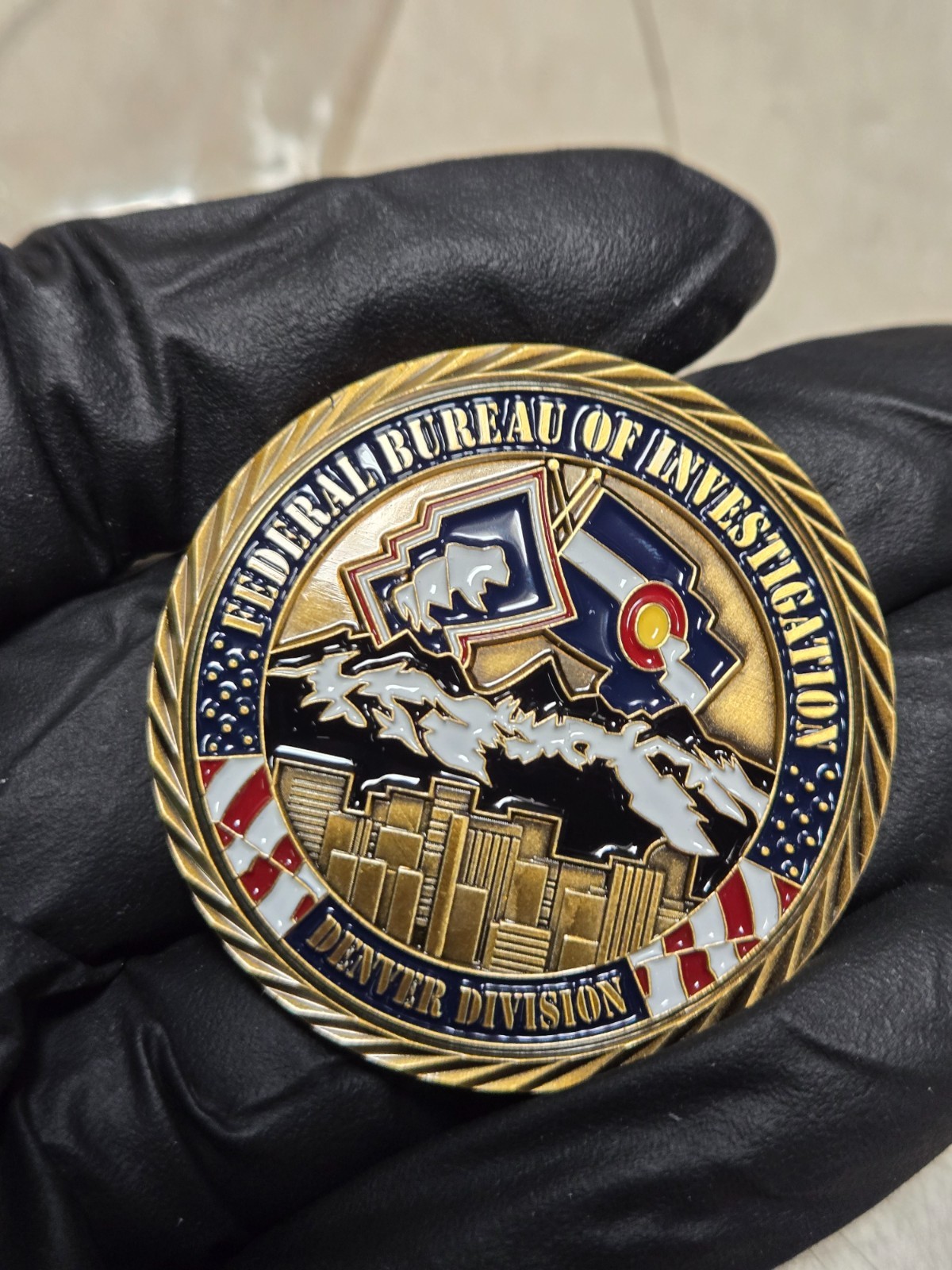 FBI Denver Division DOJ Challenge Coin- Rare FBI Denver Division DOJ Challenge Coin- Rare