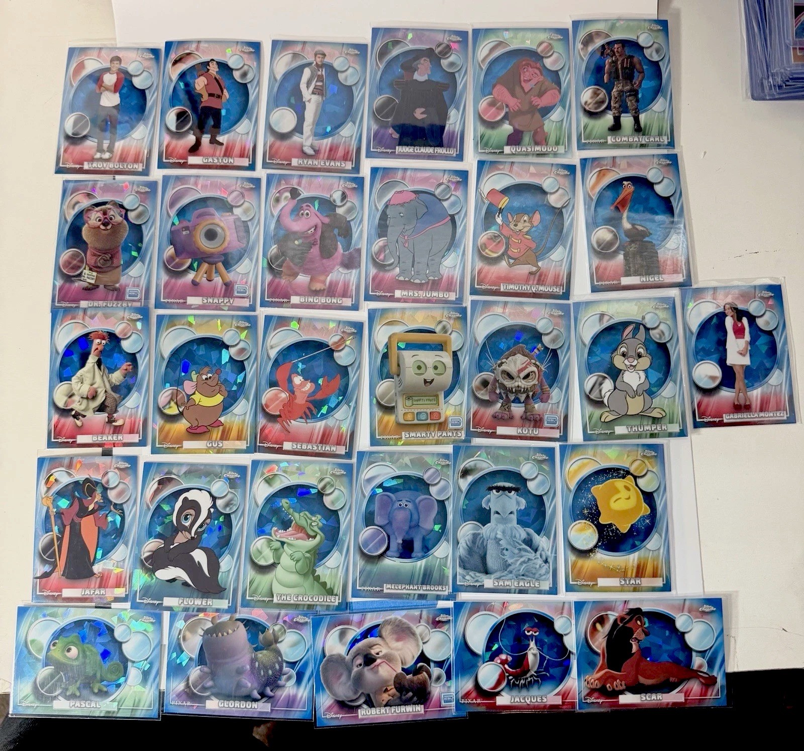 2026 Topps Chrome Sapphire Disney Blue Sapphire  Lot X 30 Cards  Huge 
