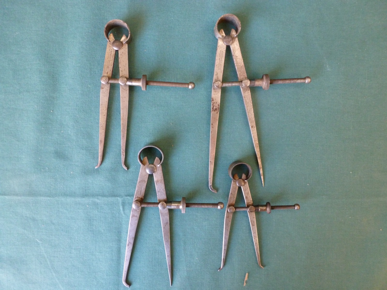 Four  Vintage  Goodell Pratt Co Springfield Mass.  U S A Calipers